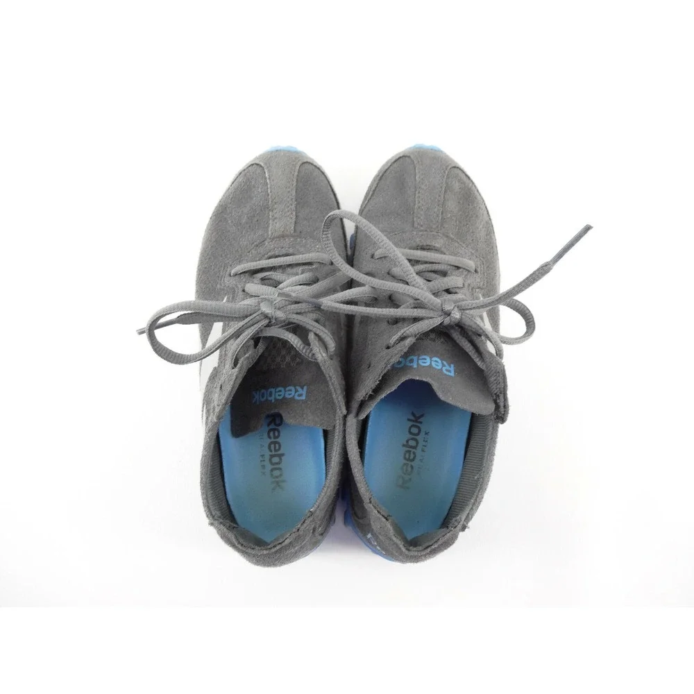 Reebok Real Flex Gray Blue Running Athletic Shoes Sneakers Women's Sz‎ 5